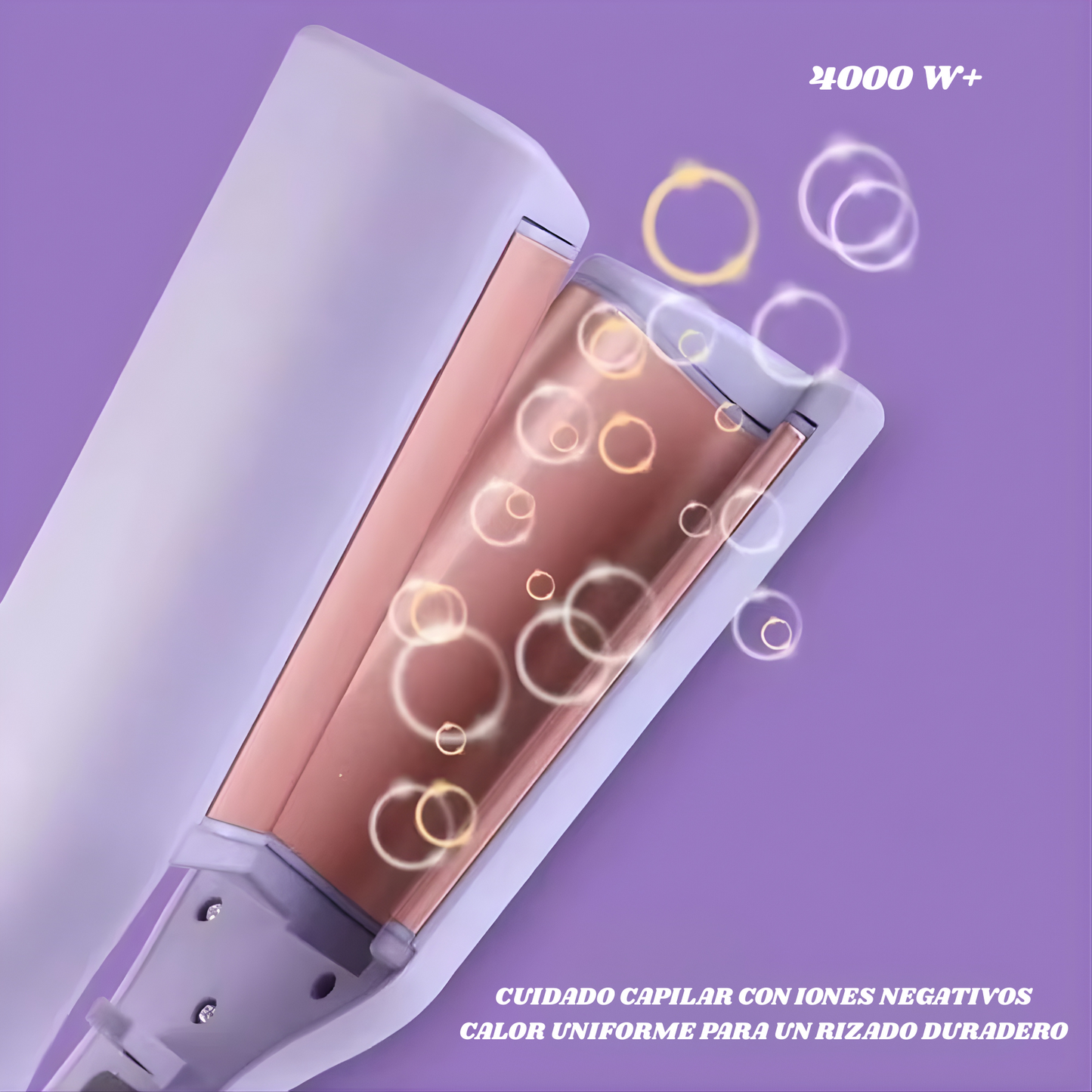 Rizador de Cabello 32 mm · Ondas Profundas y Duraderas