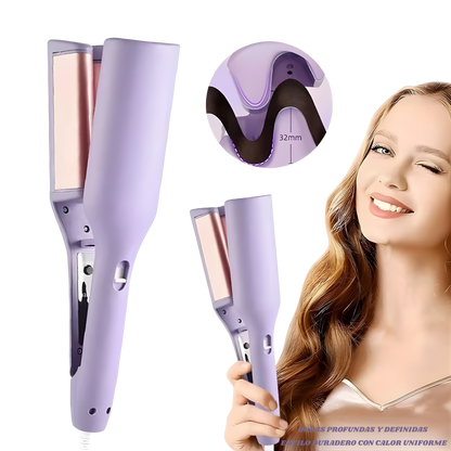 Rizador de Cabello 32 mm · Ondas Profundas y Duraderas